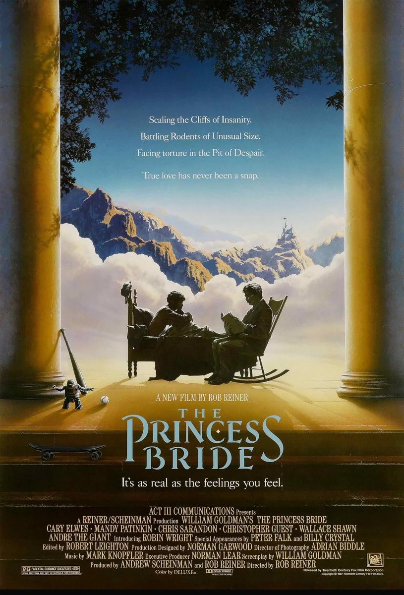 PakPelis's tweet photo. La princesa prometida (1987)

Dirección: Rob Reiner

Reparto: Robin Wright, Cary Elwes, Mandy Patinkin, Chris Sarandon, Christopher Guest, Wallace Shawn, André the Giant, Fred Savage, Peter Falk, Peter Cook, Mel Smith, Carol Kane, Billy Crystal, Anne Dyson, Margery Mason https://t.co/KzHbDOlIqr