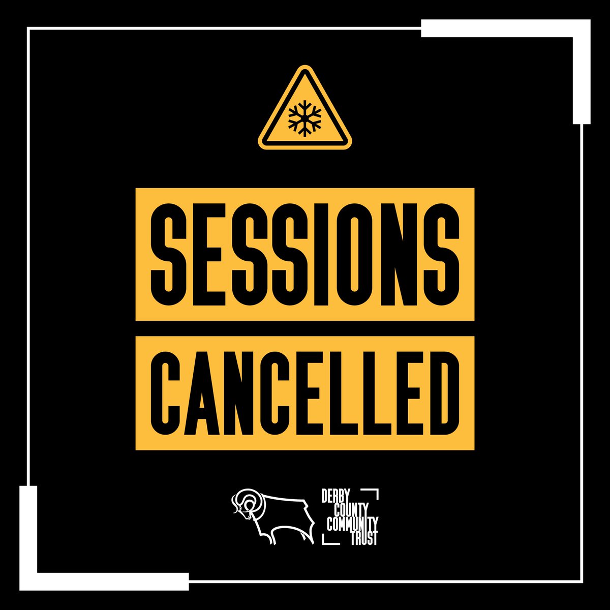 DCCTOfficial's tweet photo. Due to the weather conditions, all sessions are cancelled today and the office has shut. 

For enquiries, please email community@dcct.co.uk 💌 https://t.co/xnscCRwxa5