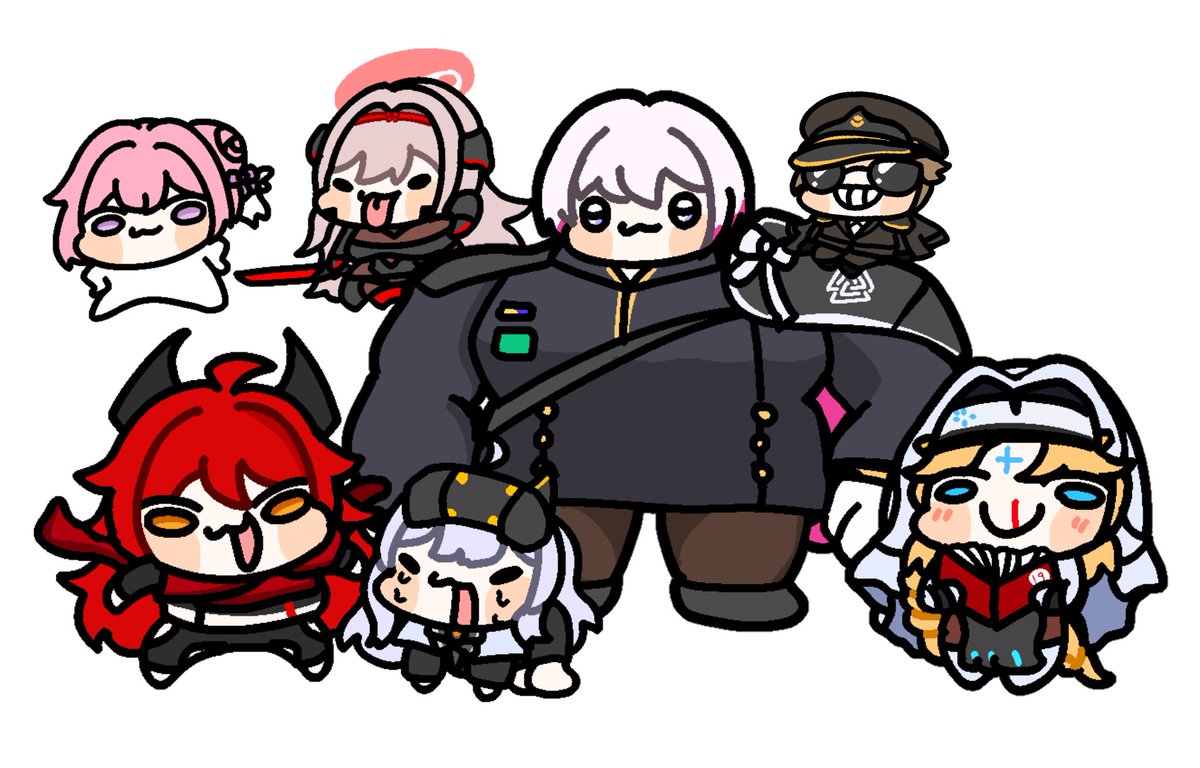 #NIKKE #NIKKEfanart 
갓데스와 메카고릴라