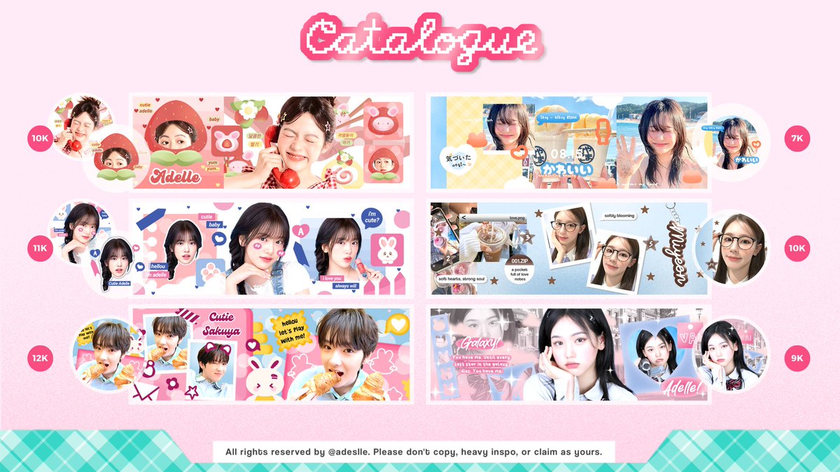 adeslle's tweet image. help repost? thank you

𓈄 °. 🍓 PROMO 40%!
spesial aku balik ngeBA, aku open layout by request dengan diskon 40%, berlaku untuk semua katalog, ada layout single, couple, wabis. mari jajan! 🍎🍦 

#zonauang
