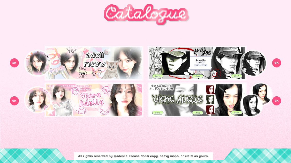 adeslle's tweet image. help repost? thank you

𓈄 °. 🍓 PROMO 40%!
spesial aku balik ngeBA, aku open layout by request dengan diskon 40%, berlaku untuk semua katalog, ada layout single, couple, wabis. mari jajan! 🍎🍦 

#zonauang