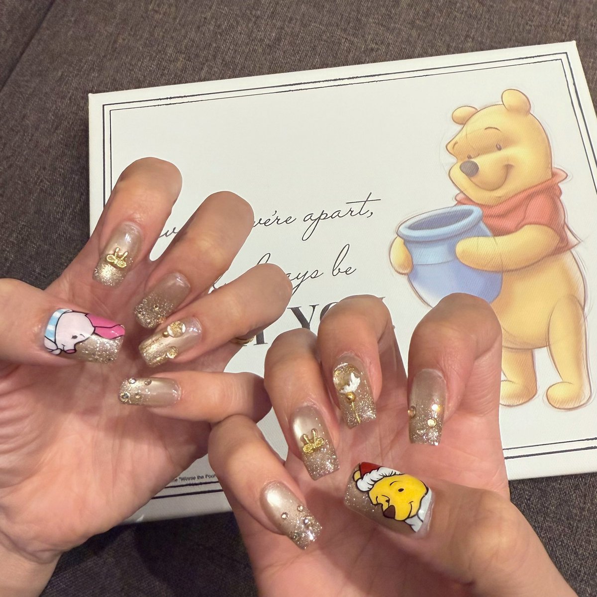 みぃちゃんにオーダー貰って作成した クリスマスディズニー🎄プーさん