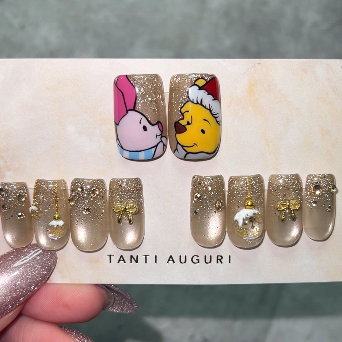 みぃちゃんにオーダー貰って作成した クリスマスディズニー🎄プーさん