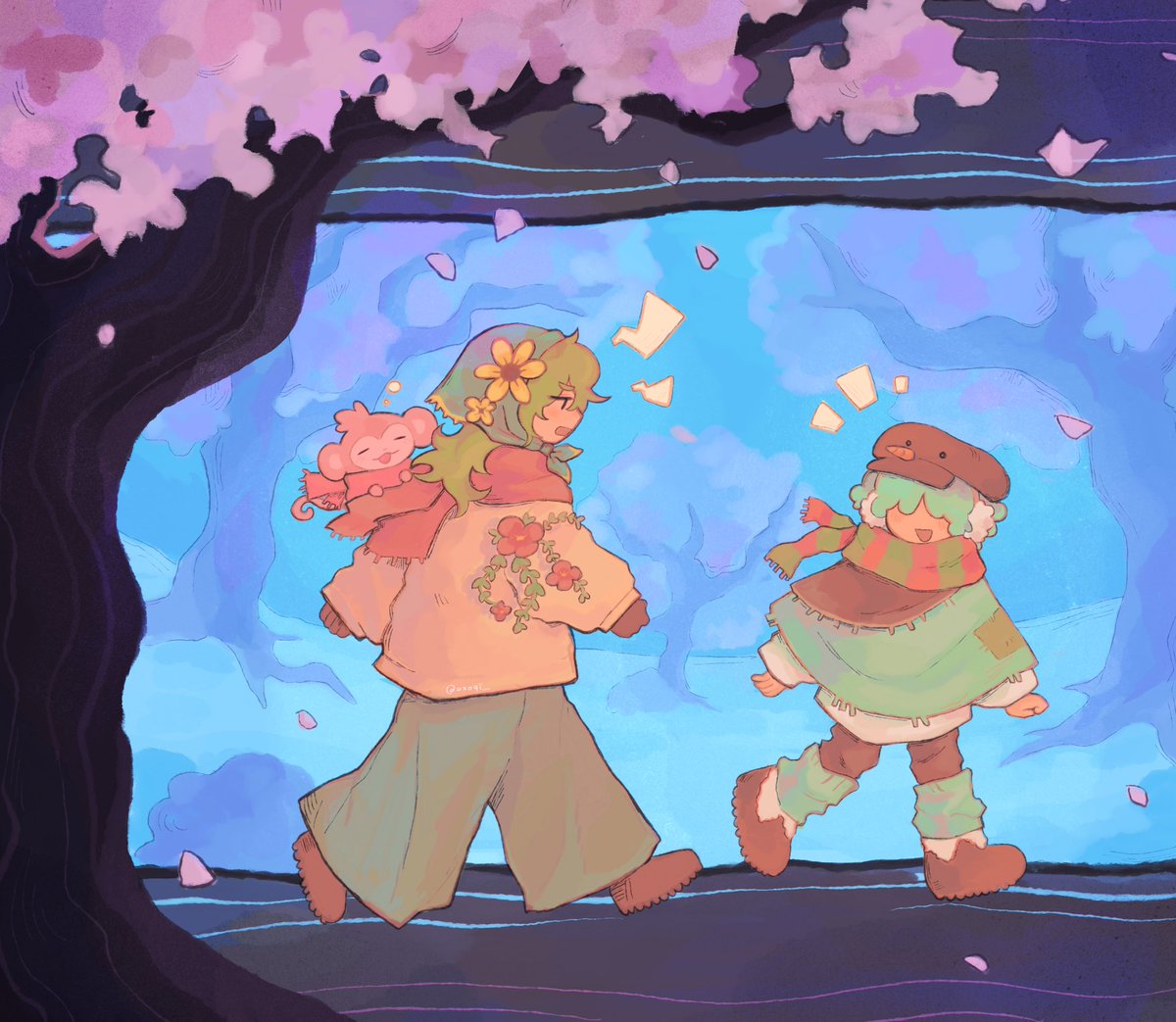 axoqi_'s tweet photo. traveling homeeee 🐟 i like the hax rowl mongey trio #mcsr https://t.co/g6ZtEydy0E
