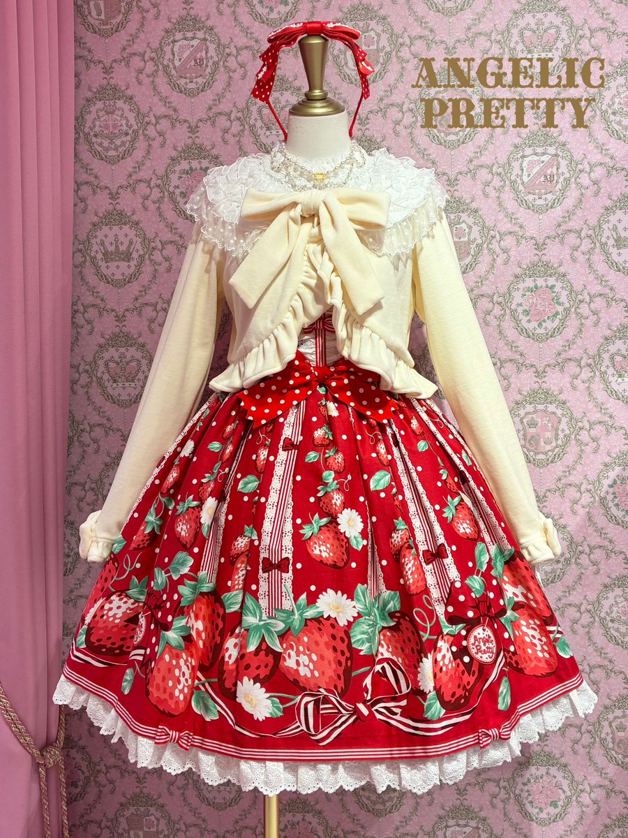 🍓摘みたていちごジャンパースカートSet ￥36,300 (税込) 🍓Velvet