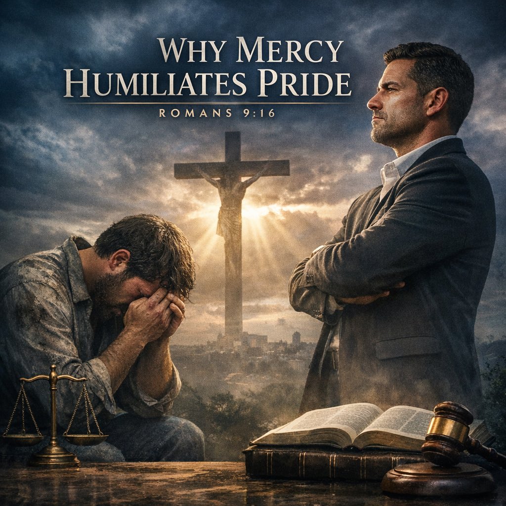 TNTJohn1717's tweet image. Why Mercy Humiliates Pride

Introduction

There is nothing man hates more than humiliation, and nothing in Scripture humiliates man more thoroughly than the doctrine of divine mercy. Modern theology tries to dress mercy up as sentimental kindness, as if God merely approves of…