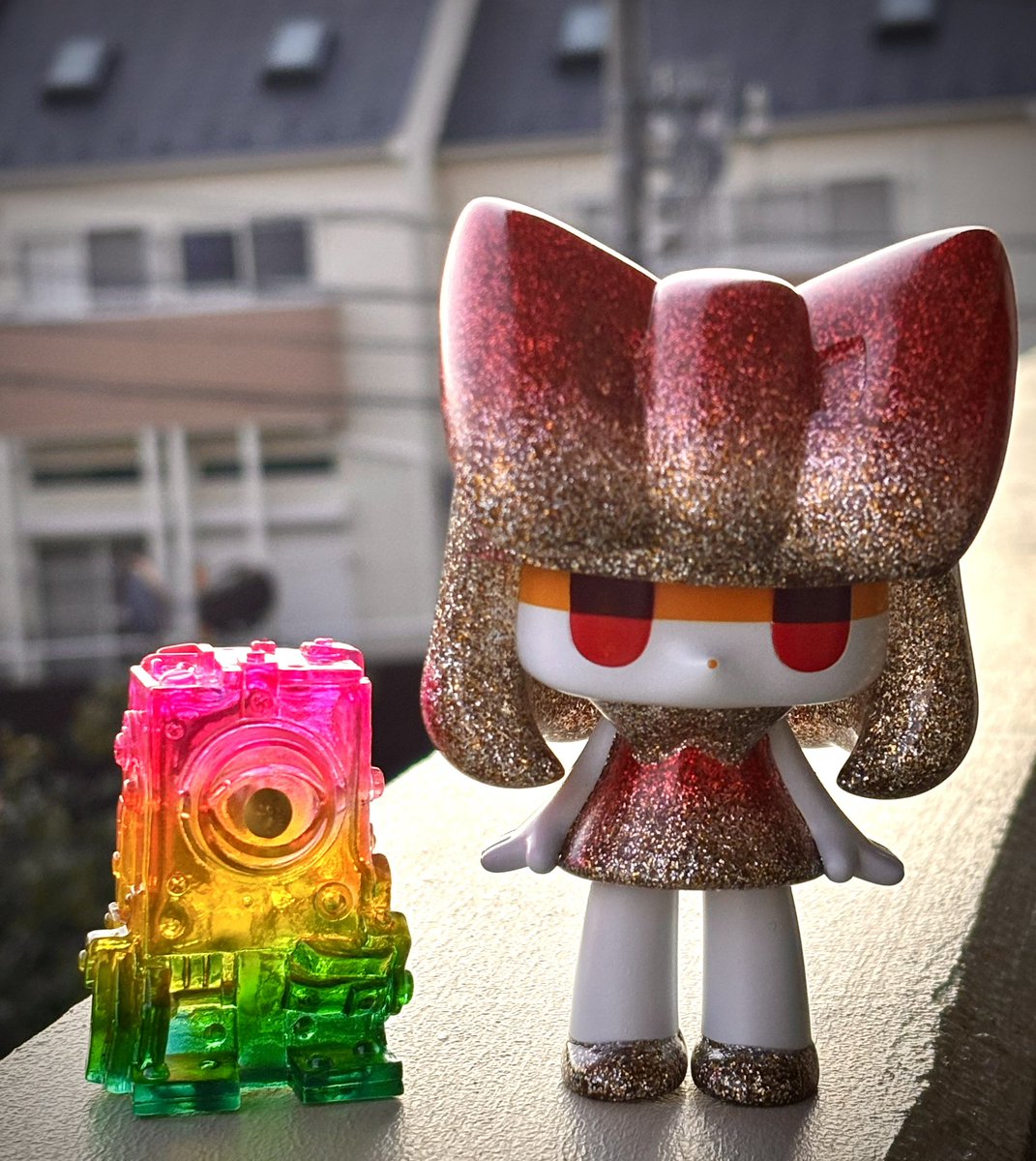 本日のOne upさんで購入したソフビを開封。 チヨコ（One upカラー）と