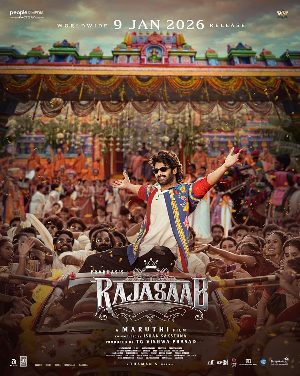 SagarTalkies's tweet image. #TheRajaSaab ⭐️⭐️⭐️½
Massy, quirky, and entertaining 💥
Not your routine horror-comedy — this one actually feels fresh.
#Prabhas carries the film with swag &amp;amp; punch,
#SanjayDutt adds solid menace.
Big scale, loud moments, full theatre fun
