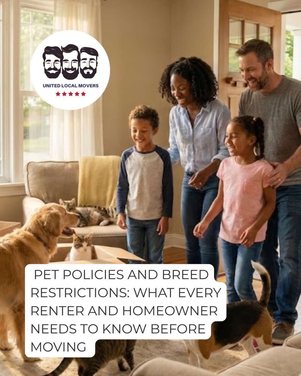 ChrisRossinand's tweet image. United Local Movers 
903 E Main St #210, Auburn, WA 98002 
+1 877-379-1771 
#MovingWithPets #PetPolicy #DogOwners #CatOwners #UnitedLocalMovers
unitedlocalmovers.com/info/pet-polic…