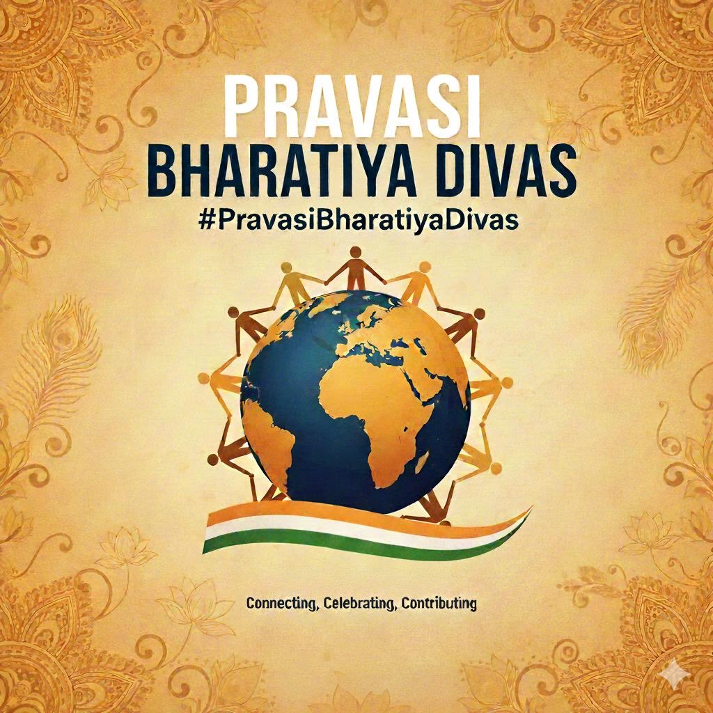 IndEmbVilnius's tweet image. Warm greetings on #PravasiBharatiyaDivas to our global Indian community. We celebrate your achievements and enduring connection to your roots. The diaspora is a vital bridge between India and the world, and we remain committed to strengthening the ties with our global family.…