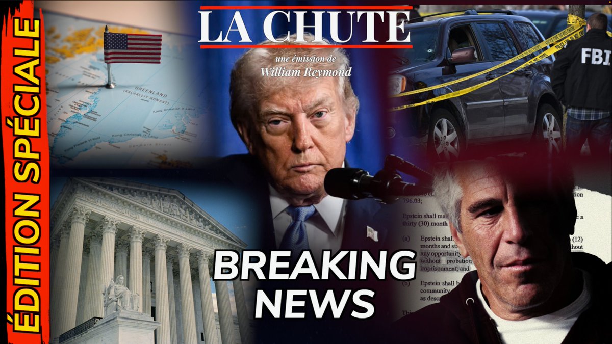 WilliamReymond's tweet image. 🚨🚨🚨Rendez-vous à 15h45-9h45🇨🇦 pour une ÉDITION SPÉCIALE mode MARATHON

- Décision de SCOTUS sur les frais douaniers de Trump ?

- ICE : résistance et crise politique après le meurtre de Renée Good à Minneapolis

- Affaire Epstein

- Le "Prix Nobel" de Trump

- Difficultés au…