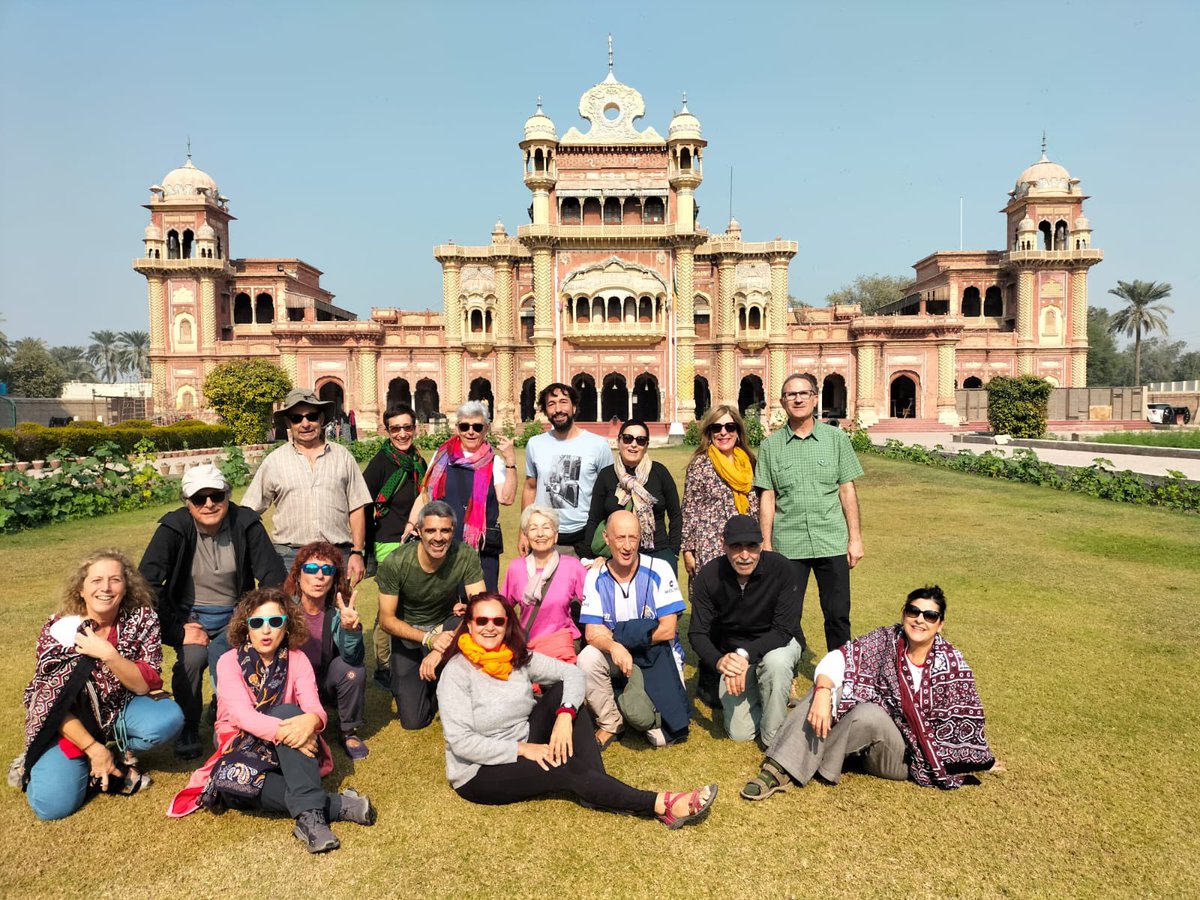bilawal72's tweet photo. Spanish tourists at #faizmahal Khairpur Mir’s Sindh #travel #sindh #sindhtourism https://t.co/ftaeFTB20C