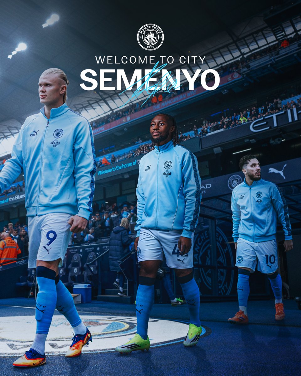 ManCity's tweet image. Antoine Semenyo is a Blue! ✅🩵