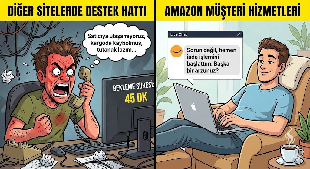 devindirim's tweet image. Yurt dışı alışveriş devri kapandı diye üzülüyor musunuz? 🛑

Büyük bir yanılgı içindesiniz.

Amazon hakkında bildiğiniz o "yurt dışından geliyor, gümrükle uğraşırım" efsanesini çöpe atın.

Çoğu kişinin yanlış bildiği gerçekleri ve Amazon’un yerli rakiplerine attığı o sessiz farkı…