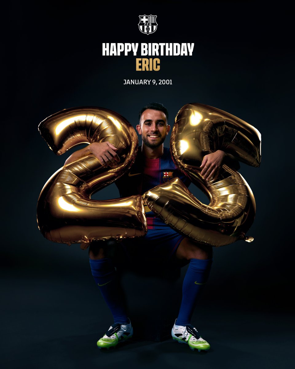 FCBarcelona's tweet image. Enjoy your day, Eric! 🎂