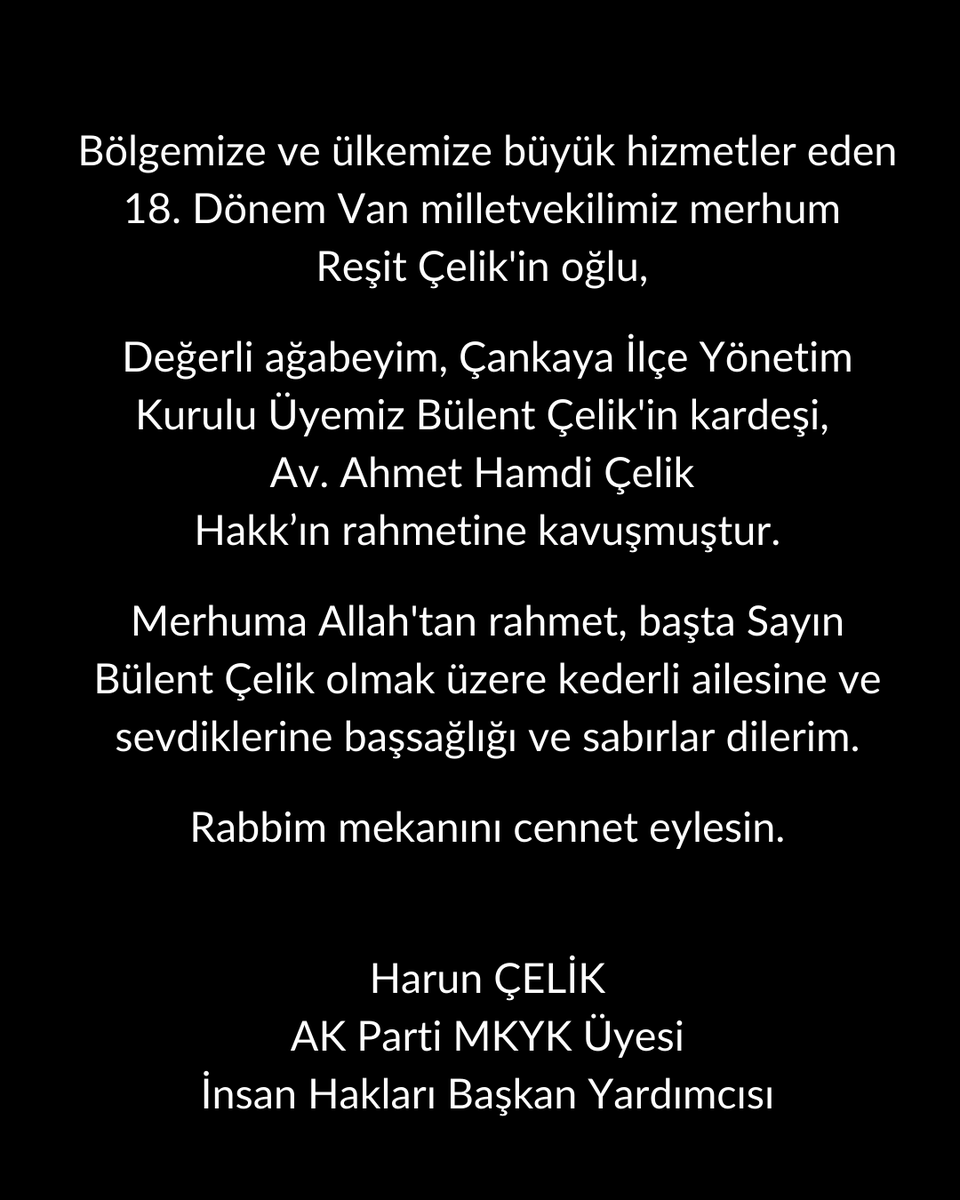 Harun Çelik tweet media