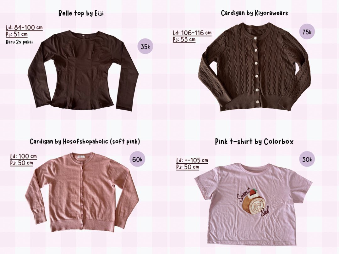 cuteenikiii's tweet photo. Wts preloved outfit👚| Cardigan, kemeja, flare pants🎀💭

• Detail? Dm
• Dom Jateng
• Bisa cod shopee
• Harga inc all
Link 🍊: https://t.co/Go9uebkw0v https://t.co/idgdx2vxeY