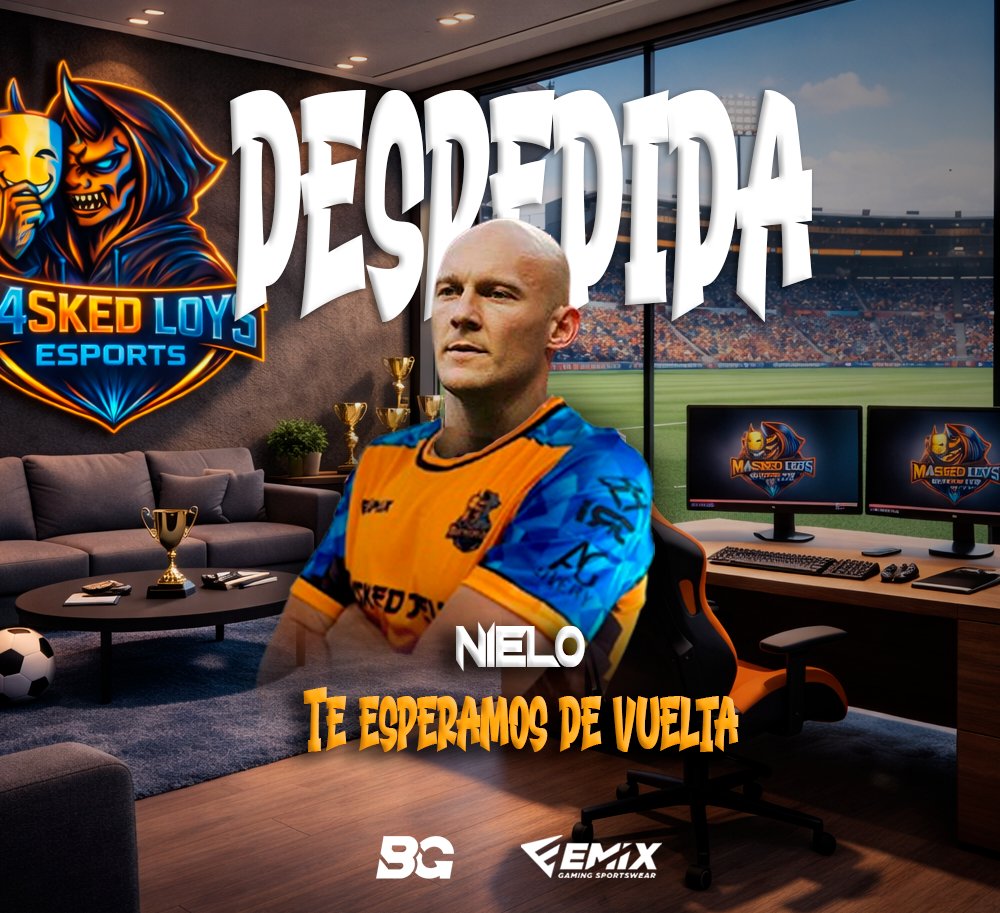 👋Despedimos a un grandísimo jugador y gran persona del vestuario, pero por una buena causa, se nos va a recorrer Sudamérica

🤩 Disfruta de esta gran experiencia y te esperamos de vuelta pronto 

Hasta pronto <a href="/nieloofficial27/">Nielo</a>  🫡

#GoM4skedLoys 😈