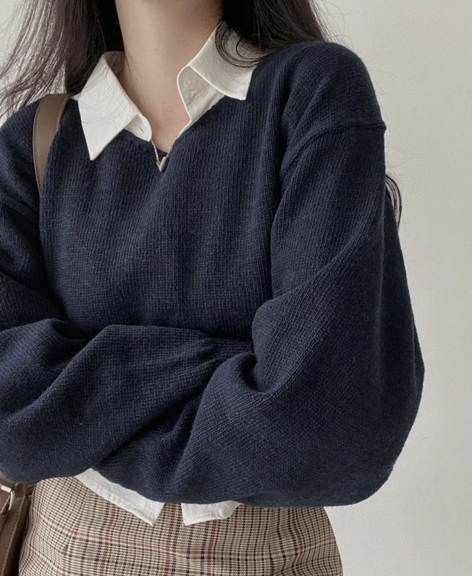 fialynx's tweet photo. navy outfit inspo – clean, sharp &amp; classy 🦋💙✨

a thread~ https://t.co/Zioly3tVUL