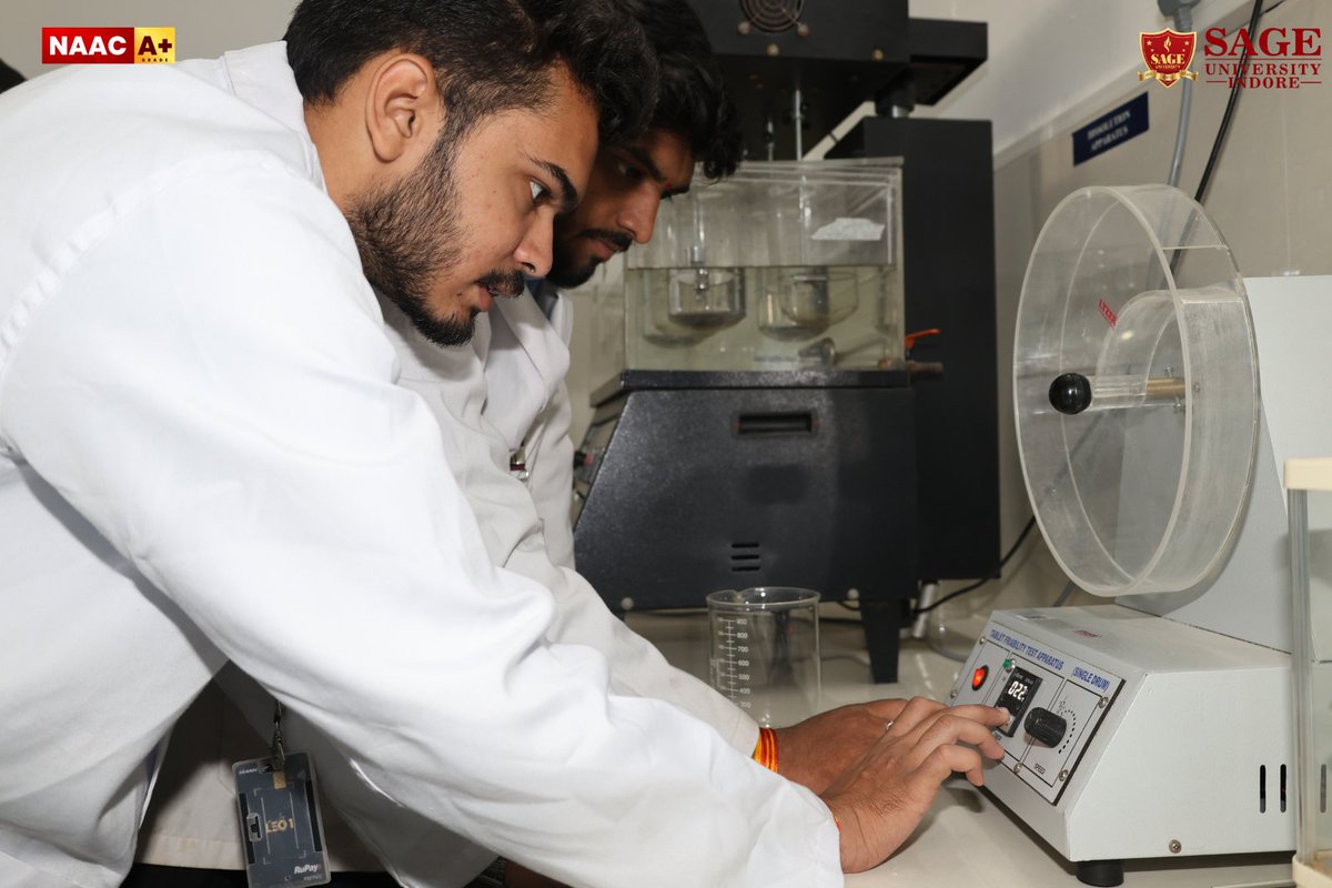 SAGE_INDORE's tweet image. From experiments &amp;amp; equations to endurance on the field &amp;amp; accuracy in labs, every day brings a new lesson. Here, curiosity, discipline &amp;amp; practice shape students through action &amp;amp; consistency.

Visit - sageuniversity.in/admission/
__
#SAGEUniversityIndore #StudentsLife #UniversityCampus