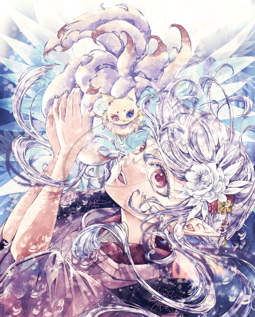 幻想的で本当に美しい〜😭🤍 髪の細かい塗りも素敵ですじっくり見て