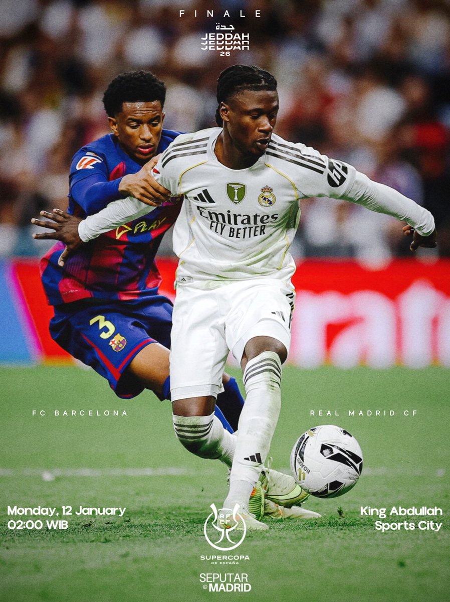 The 2026 Supercopa de España final is set! 🏆