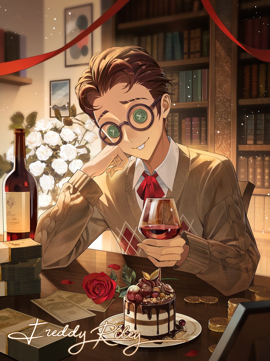 1月12日は弁護士
フレディ・ライリーの誕生日

愛する人と己。
酔いしれた先にあるのは

彼が夢見た栄光と
苦く深い味わいだ。

#IdentityV
#第五人格
#第五キャラの日
#フレディ・ライリー誕生日2026
#弁護士