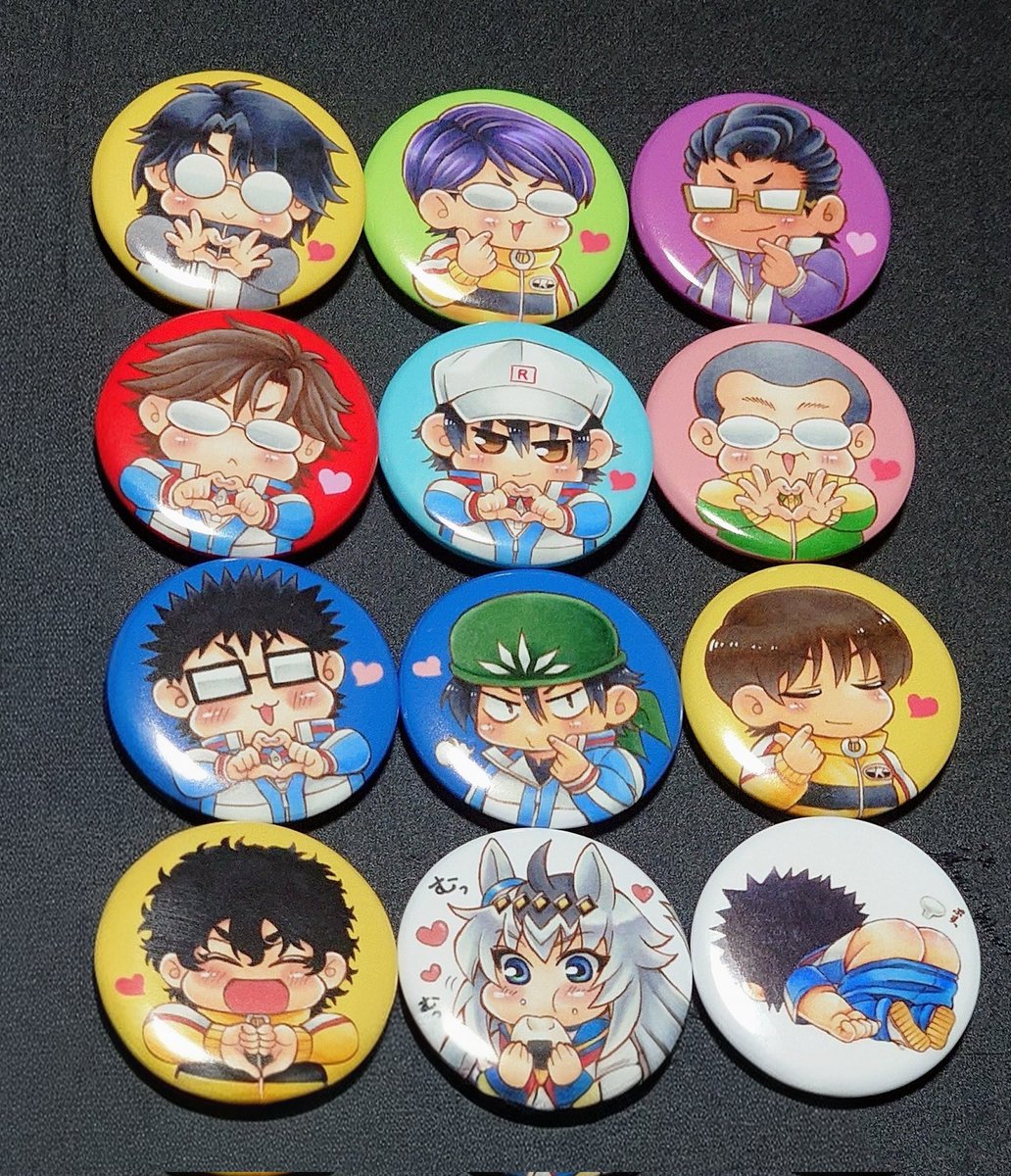 宣伝】頒布用豆缶バッジ一覧【全国大会GSΩ2026冬】 ①メガネ☆セブン