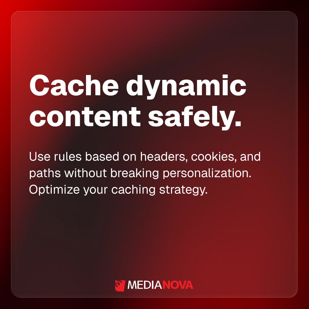 Medianova_CDN's tweet image. Cache dynamic content safely.
Use rules based on headers, cookies, and paths without breaking personalization. Optimize your caching strategy.

Documentation:
hubs.li/Q03-7GMh0

Contact us:
hubs.li/Q03-7G0z0

#EdgeRules #DynamicContent #CDN