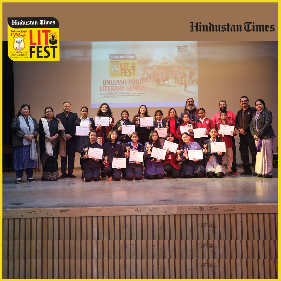 htTweets's tweet photo. #HTLitFest – Unleash Your Literary Genius | Highlights Part- 1

From 12–18 December, across 5 venue schools in Delhi-NCR, HT LitFest became an immersive celebration of literature, creativity, and young voices, bringing together 350+ participating schools and welcoming an 18,000+ student footfall. Through 30+ curated sessions—including expert-led talks, hands-on workshops, and creative competitions & contests—students learned, expressed, and grew alongside some of the finest minds in the creative world.

A heartfelt thank you to all, who came together to make this a truly memorable celebration of literature and art.

#HTLitFest #HindustanTimes #LiteratureFestival | @vspk_13 @AsnSenior @mariyamfatima97 @ilahionradio @sunitapb @VijayKaks @seema_wm @sutapabsu20