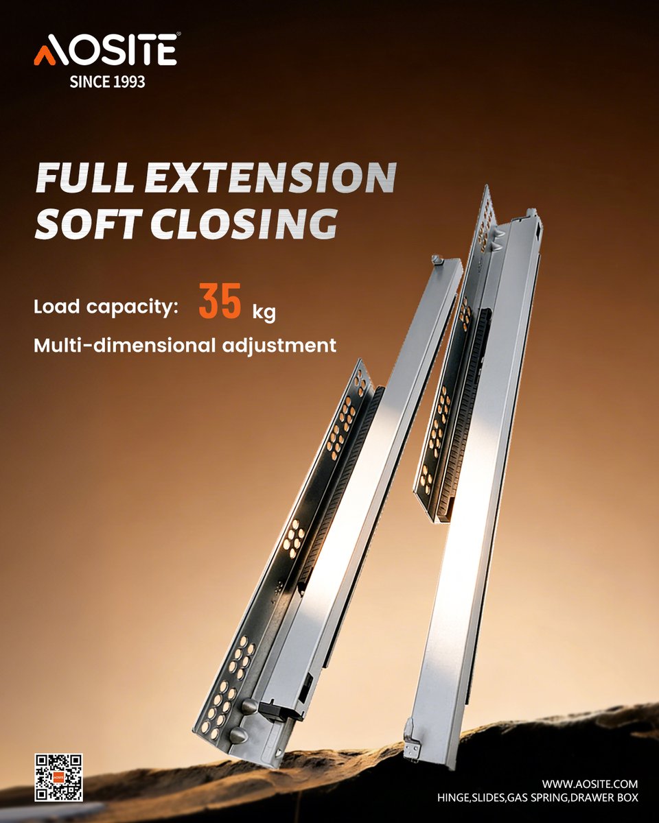 AositeHardware's tweet image. ❌ Slamming ❌ Misalignment ❌ Weak Load
✅ Full Extension + Soft Close + 3D Adjustable + 35KG Capacity
👉One Slide. Solves It All.
#KitchenUpgrade #DrawerSlide #HomeRenovation #Hardware