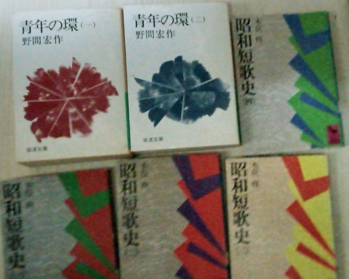 二冊百円の店では『青年の環』一、二巻と木俣修『昭和短歌史』講談社