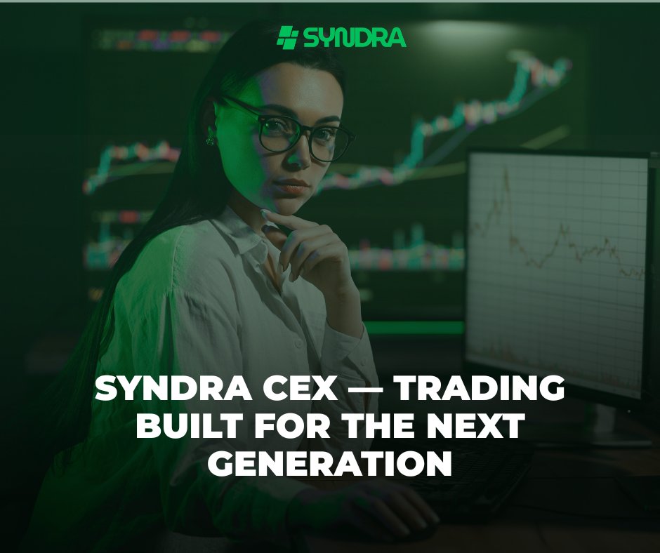 SyndraChain's tweet image. 🏦 Syndra CEX — Trading Built for the Next Generation

Syndra CEX is more than an exchange.
It’s a core pillar of the Syndra ecosystem, designed to deliver performance, liquidity, and a seamless user experience.
⚡ Fast and reliable trading engine
💧 Deep liquidity and tight