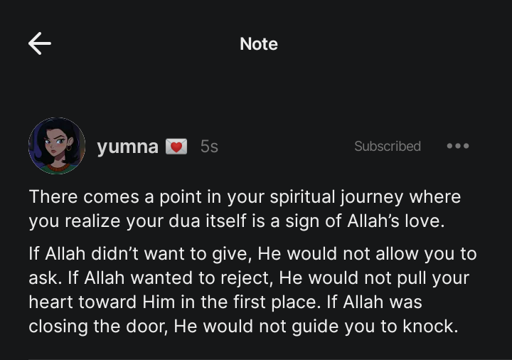 your dua itself is a sign of Allah’s love.