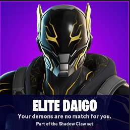 FN_Assist's tweet image. NEW #Fortnite LORE skin added in v37.20: ELITE DAIGO