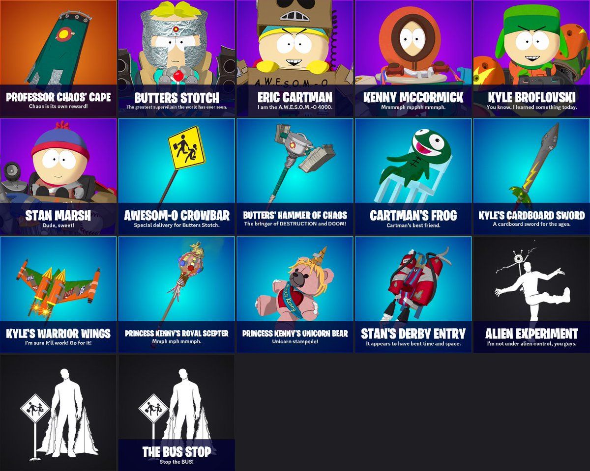 ShiinaBR's tweet image. ALL SOUTH PARK COSMETICS