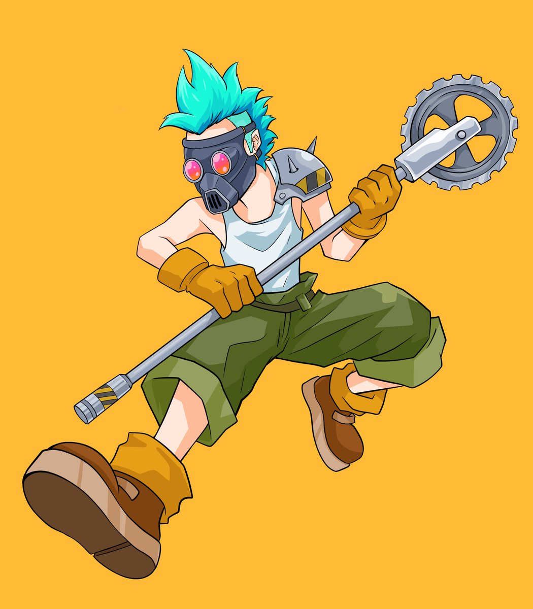 gearboi_'s tweet photo. When RADPALS tear down the old structures,
GEARBOI makes sure they keep moving.

He is RADPALS’ weapons mechanic.
Every tool of combat is born from his makeshift workshop.
What the old world discards,
GEARBOI turns into functional weapons. https://t.co/oTt6uBdF8M