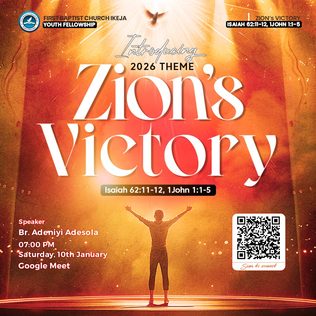 Dear FBCI youth, Our next Youth Fellowship for January is scheduled as indicated on the flyer.

Let us all make it a point of duty to attend and be blessed.

God bless you all 🙏🏽

#YouthFellowship
#FBCIYouths