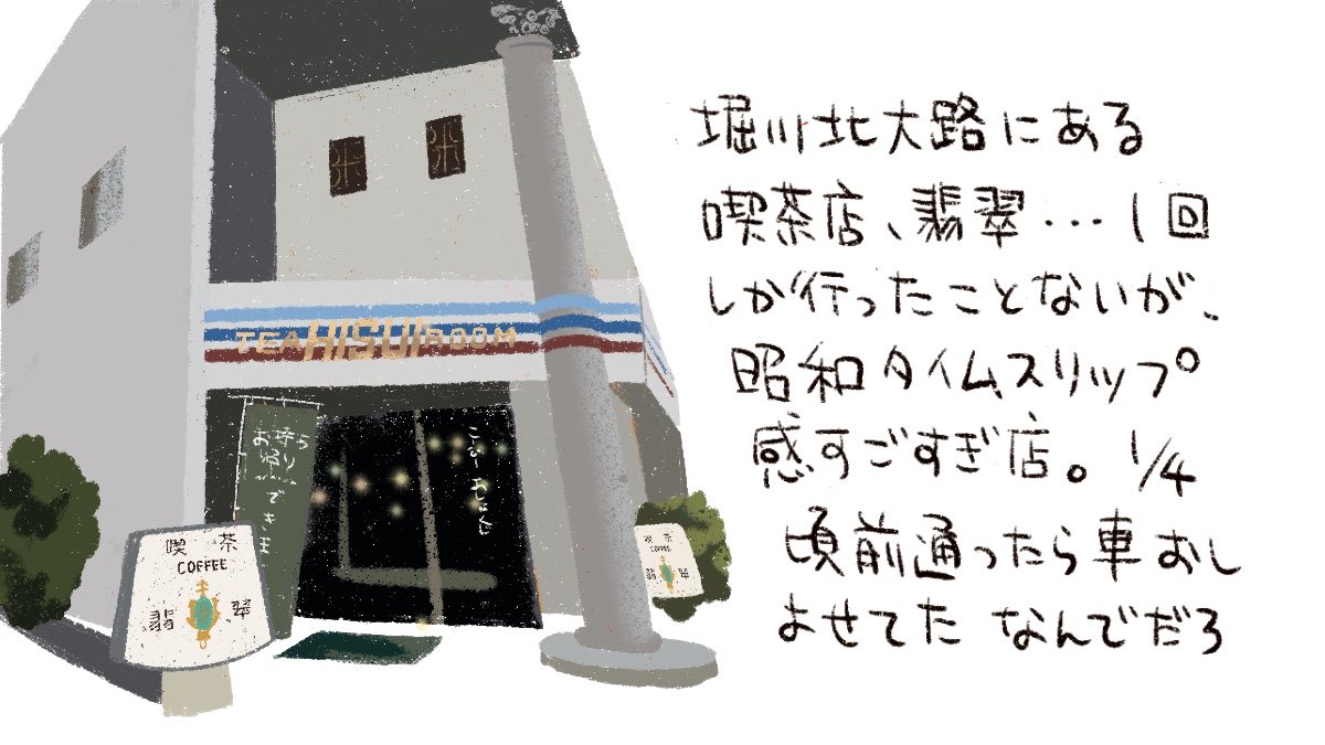 昭和３６年創業時から、内装はそのままのようです🏠

【とし絵にっき0002】