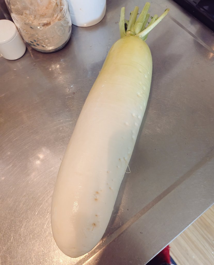 スーパーよったら99円だった と🦖が買ってきた大根が太すぎ😂