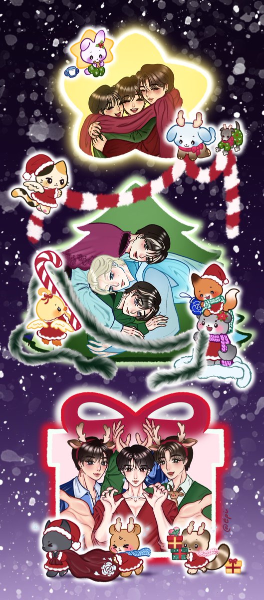 Zeroni photo frame with our beloved nine for <a href="/arenlattes/">aren👽</a> 
Sorry for my late Christmas present. I had a lot of fun drawing your prompt!! I hope you like this and happy (late) new year!! 🥺🫶
#ZB1SecretSanta2025