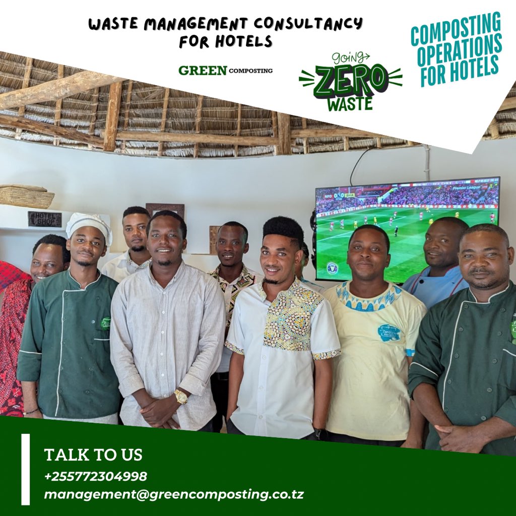 Turnings hotel waste into value 🌱
Our team working hand-in-hand with hotel staff to build practical composting systems, cut waste, and move closer to zero-waste operations.

👉 Ready to transform your hotel’s waste into a resource? Call or WhatsApp us today.