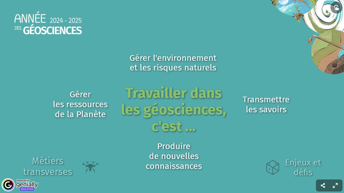 CNRS_INSU's tweet image. #Parcoursup #orientation #Postbac
Enseignants #SVT, vs avez besoin d'idées de métiers pour encourager vos élèves à s'orienter vers les métiers des #géosciences ?
Une mine d'or 🔶à découvrir avec plein de petits films présentant des métiers riches de sens !
anneedesgeosciences.cnrs.fr/metiers/