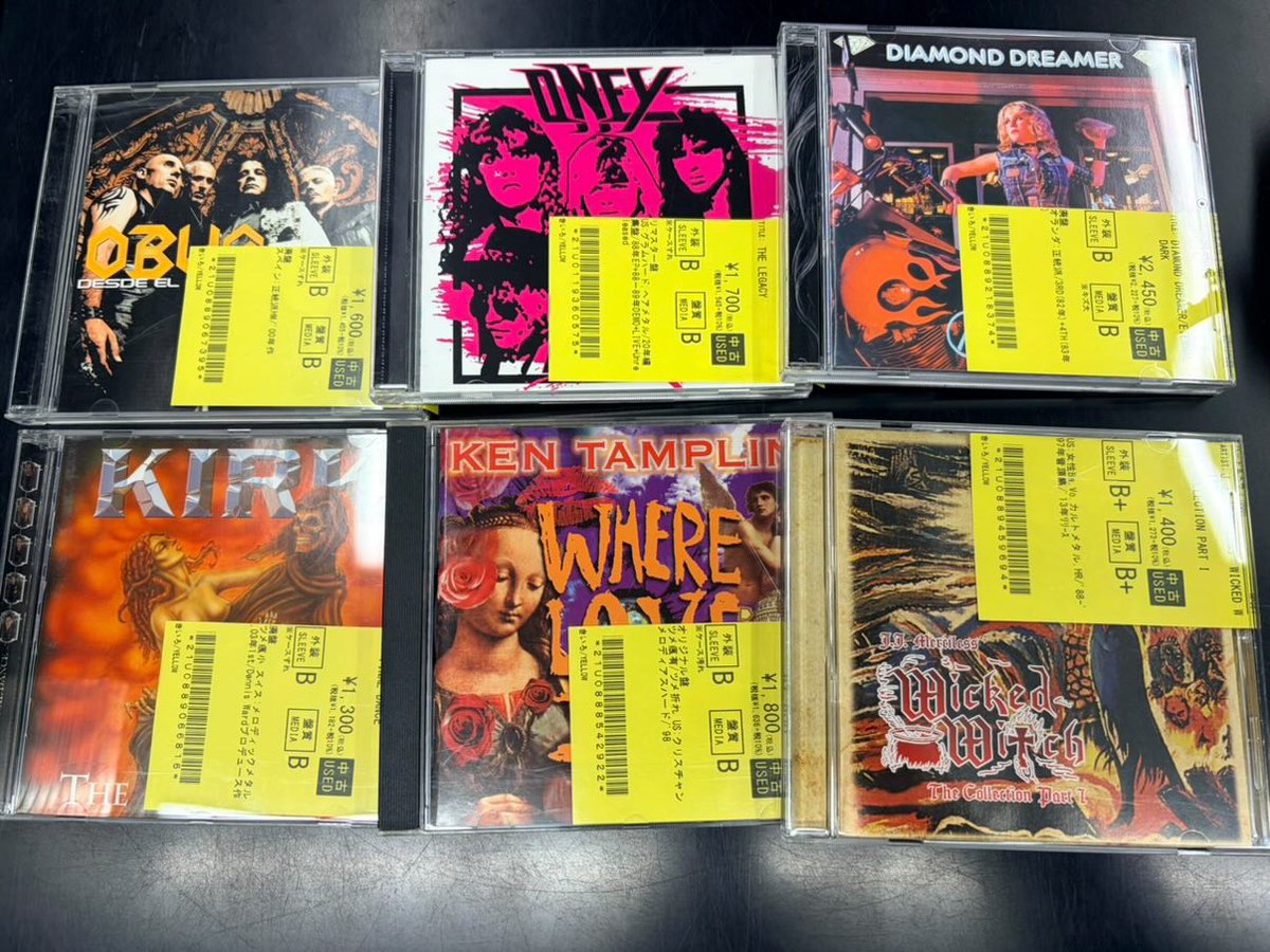 新着中古情報💿】 HARD ROCK/HEAVY METALとJAPANESE METALの中古CDが