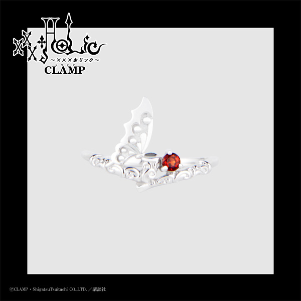 xxxHOLiC』リング ＜壱原 侑子＞をイメージした蝶とキセルデザインに
