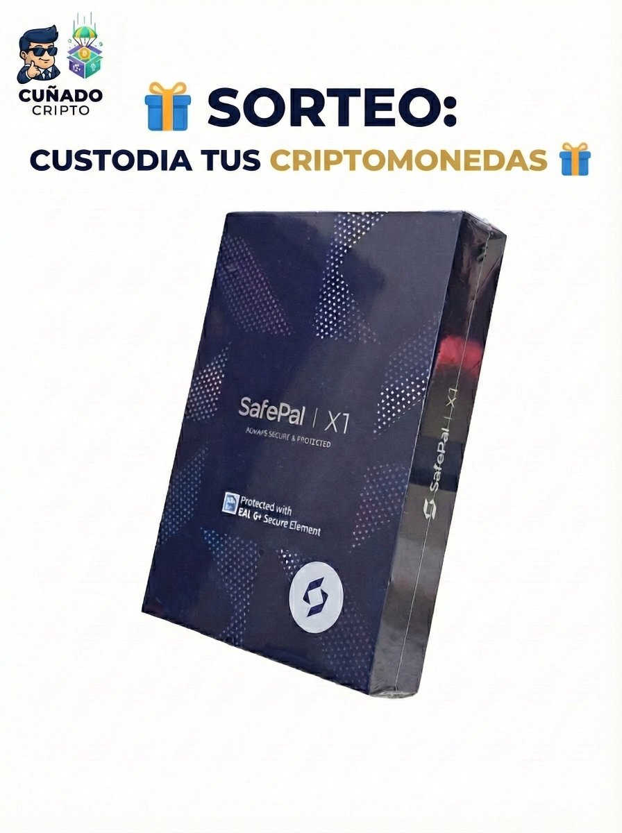 cunadocripto's tweet image. 🎁 SORTEO: CUSTODIA TUS CRIPTOMONEDAS 🔒

Ayer hablamos de seguridad. Hoy pasamos a la acción. Sorteo esta Hardware Wallet SafePal X1 (nueva y precintada) para que tus criptos sean TUYAS de verdad.

👇 REQUISITOS PARA PARTICIPAR:
1️⃣ Sígueme: @cunadocripto 🐺 
2️⃣ Haz RT 🔁 a este…