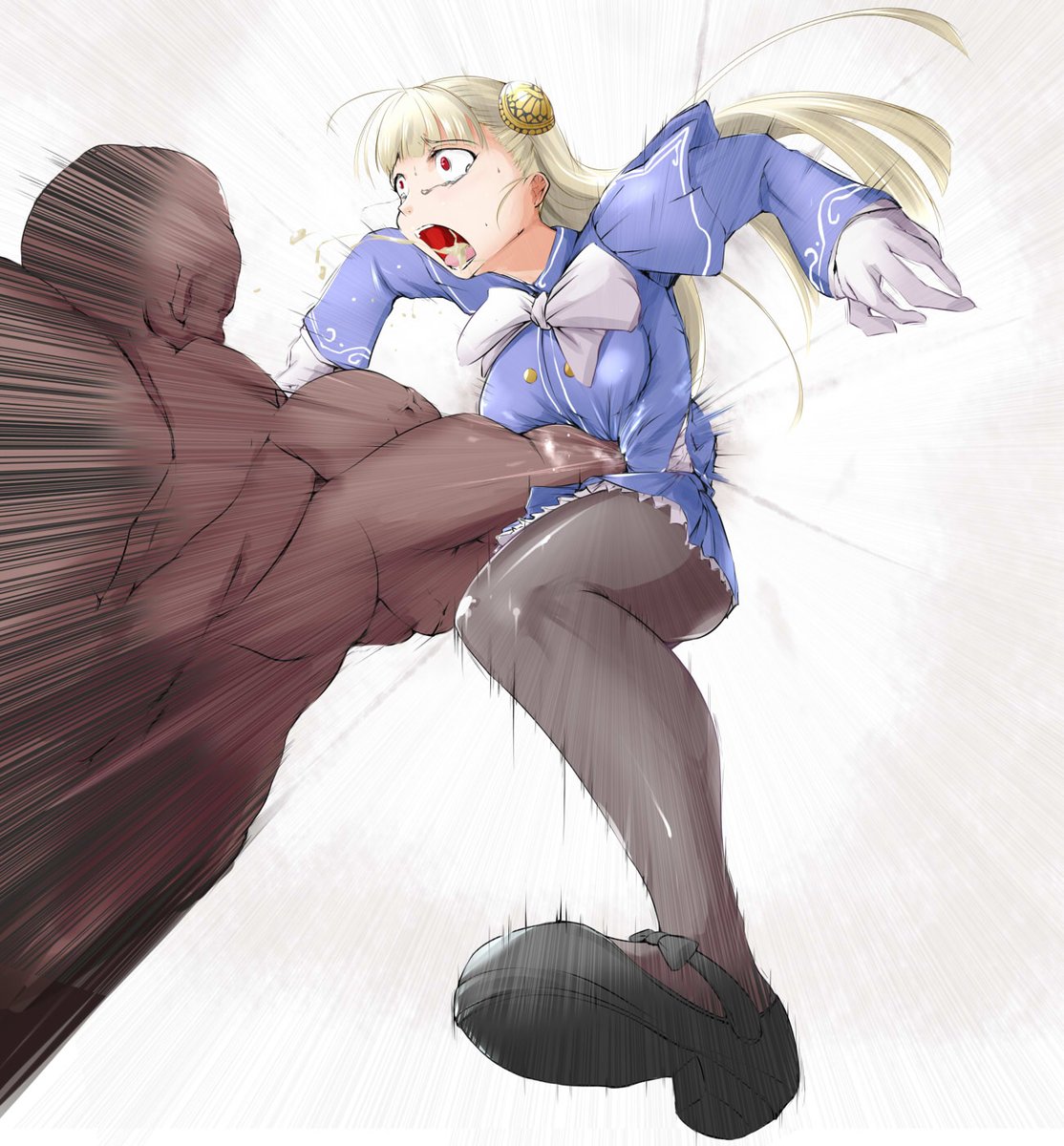 新年一発目の腹パンは今年ストリートファイターにも
参戦するイングリッドさん。

#リョナ 