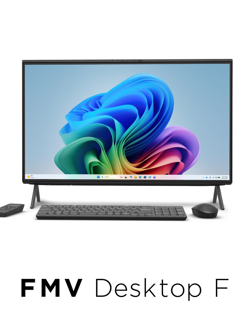 Windowsデスクトップ FMVF77XDF FMV Desktop F 27型大画面液晶＆AMD Ryzen™ AI 7 350搭載の「F77-L1