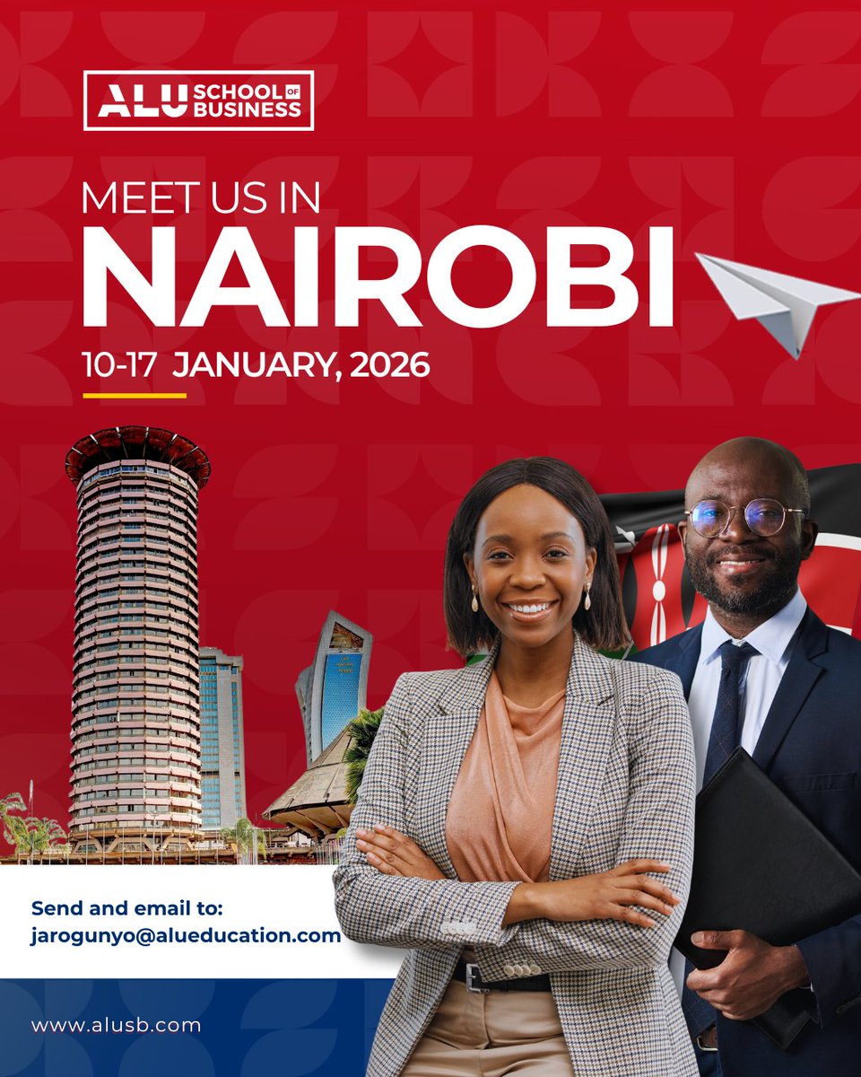 Nairobi, We are Coming!

From ideas to action, ALUSB Intensive Nairobi begins tomorrow.

This immersive experience brings together learners and facilitators for focused, hands-on sessions designed to strengthen leadership, innovation, and real-world impact.

Let the journey