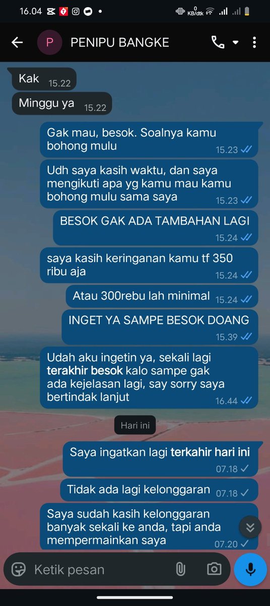 milkyzla's tweet image. HELP RT ‼️ PENIPU WTS IPAD 10 @assapunyaagung 
0895-0968-3315(cahya) 

Semoga pengalaman saya bisa jadi pelajaran buat kalian semua, bantu rt dan share sebanyak mungkin guys 😭 tega banget dia sama gue yaampun, nangis banget dah 😭
#wts #wtb #zonauang #zonajajan️️
